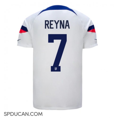 Muški Nogometni Dres Ujedinjene države Giovanni Reyna #7 Domaci SP 2022 Kratak Rukav